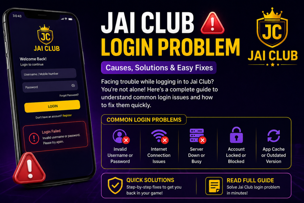 Jai Club Login Problem
